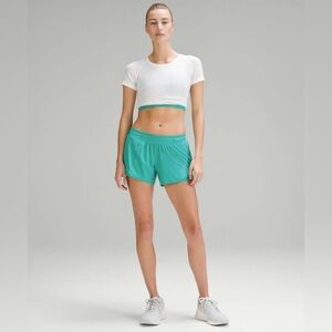 A Lululemon Hotty Hot Low-Rise Lined Short 4"